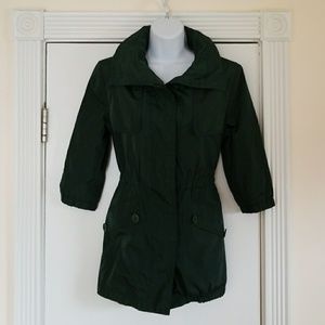 3/4 Sleeve Hidden Hood Coat